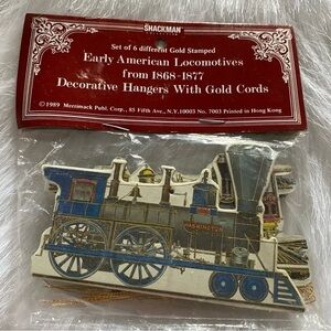 Vintage 1989 Train Locomotive Early American Christmas‎ Tree Ornament